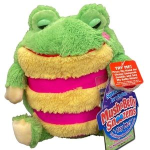 MushaBelly Snoozems Plush Frog Jay at Play Animated Snoring Moves & Sounds NWT